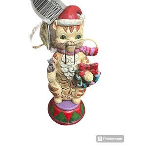 Jim Shore Sood Tidings to Mew Nutcracker cat kitten figurine ornament no box